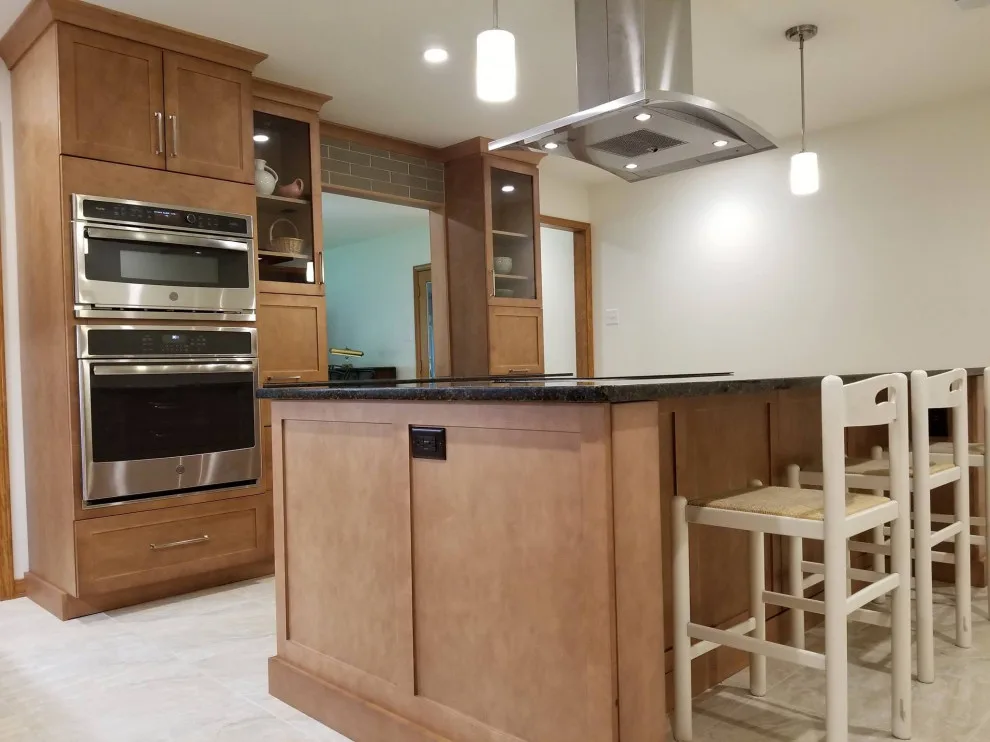 Dark Countertops Kitchen by Home Run Remodeling & Construction, Inc. - Photo 3