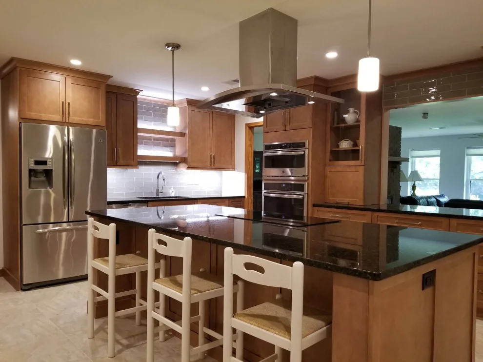 Dark Countertops Kitchen by Home Run Remodeling & Construction, Inc. - Photo 4