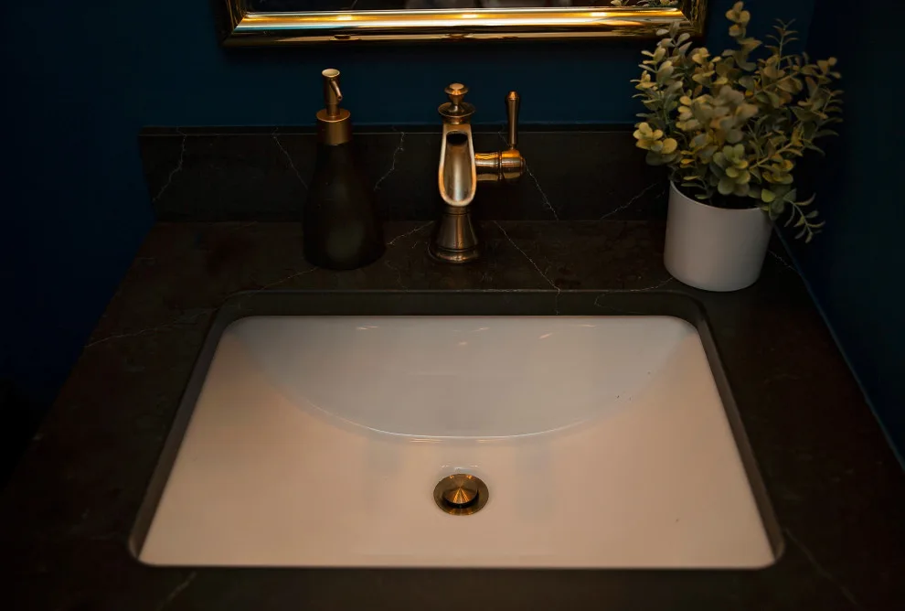 Moody Half Bathroom by D.A. Home Improvement - Photo 9