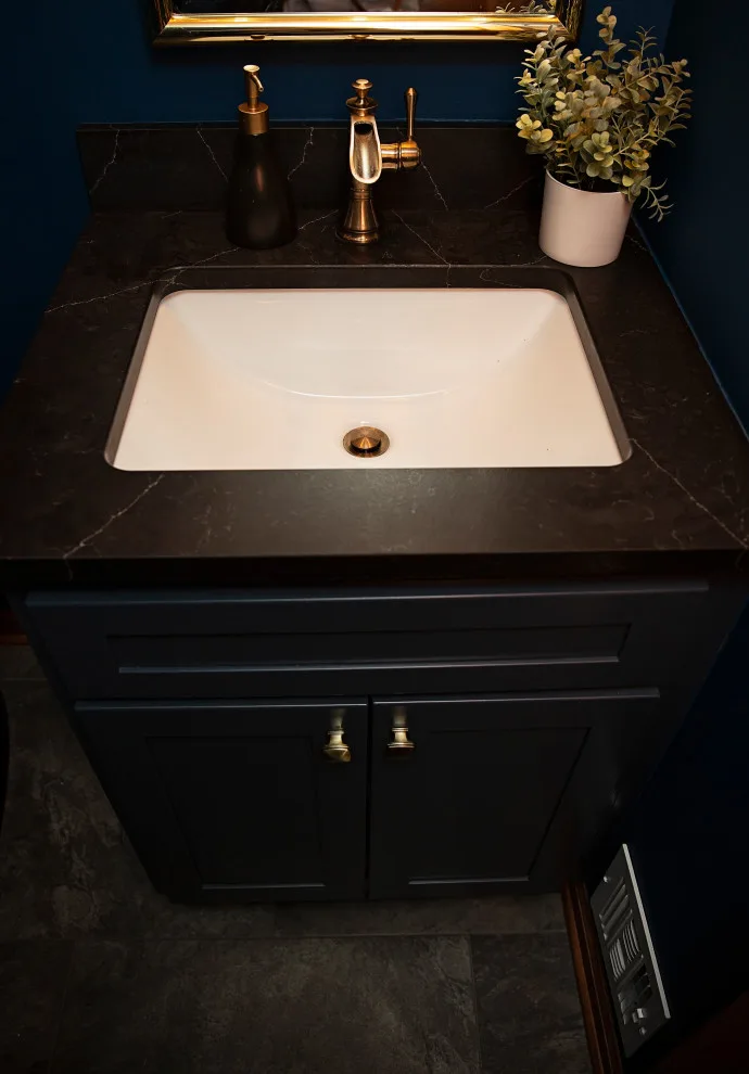 Moody Half Bathroom by D.A. Home Improvement - Photo 2