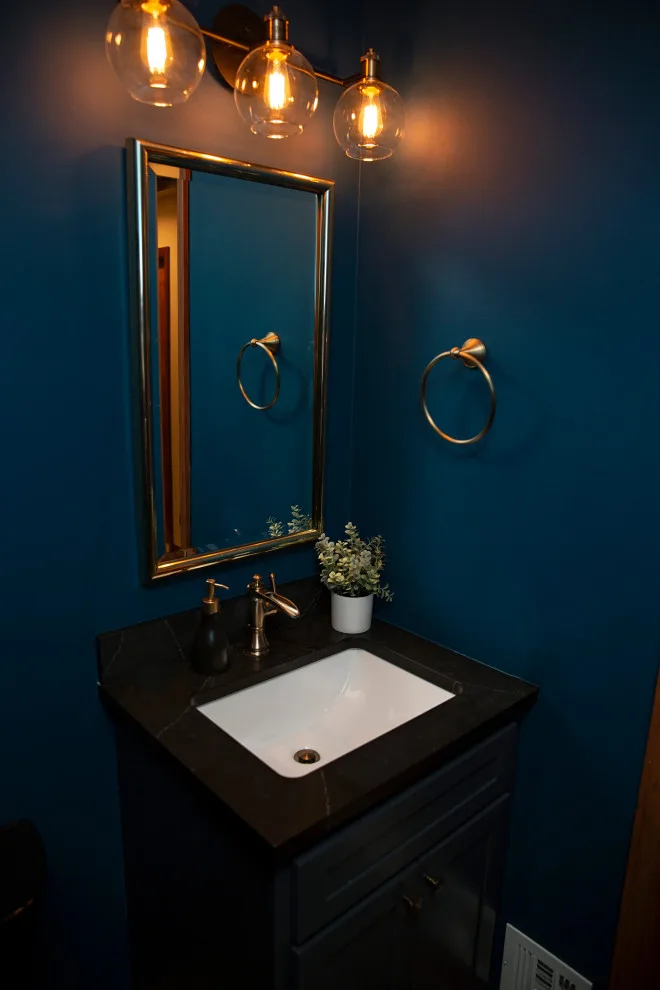 Moody Half Bathroom by D.A. Home Improvement - Photo 6