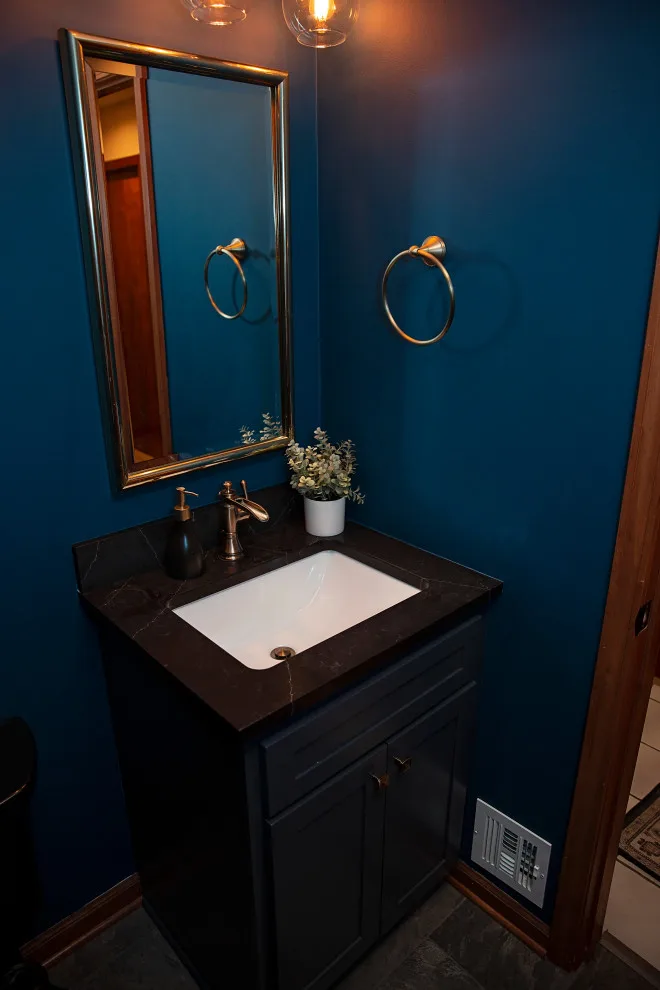 Moody Half Bathroom by D.A. Home Improvement - Photo 5