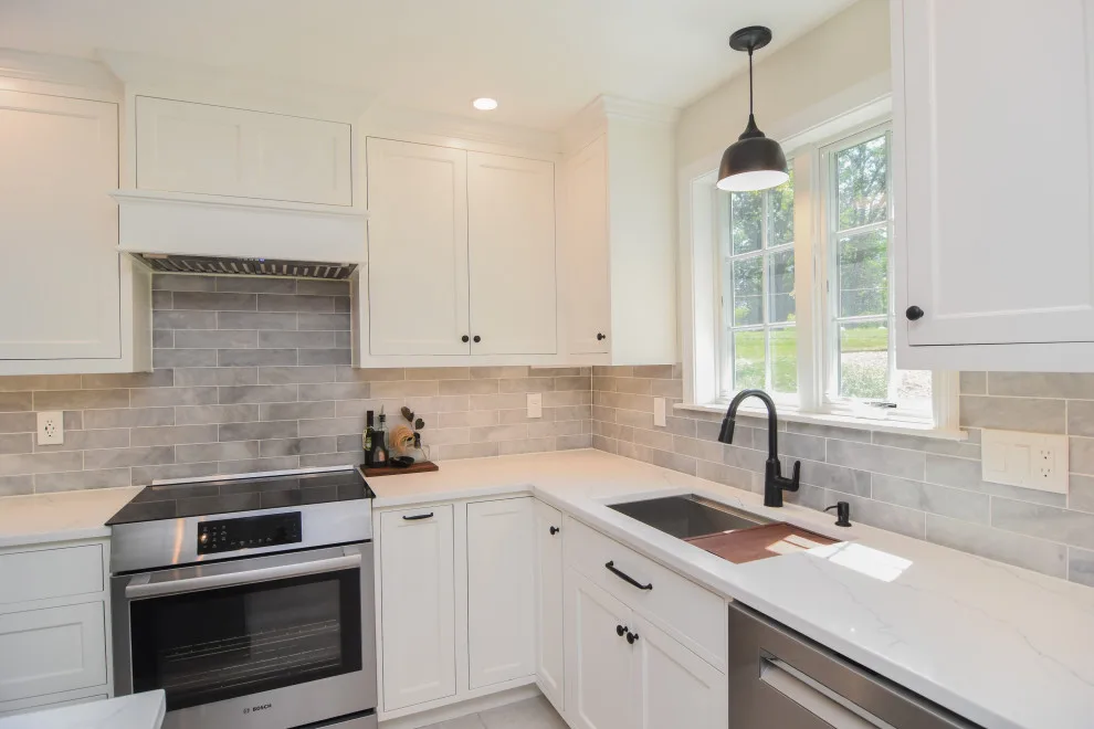 Custom Kitchen Design in Blue and White by Taylor Made Cabinets, Leominster MA - Photo 4