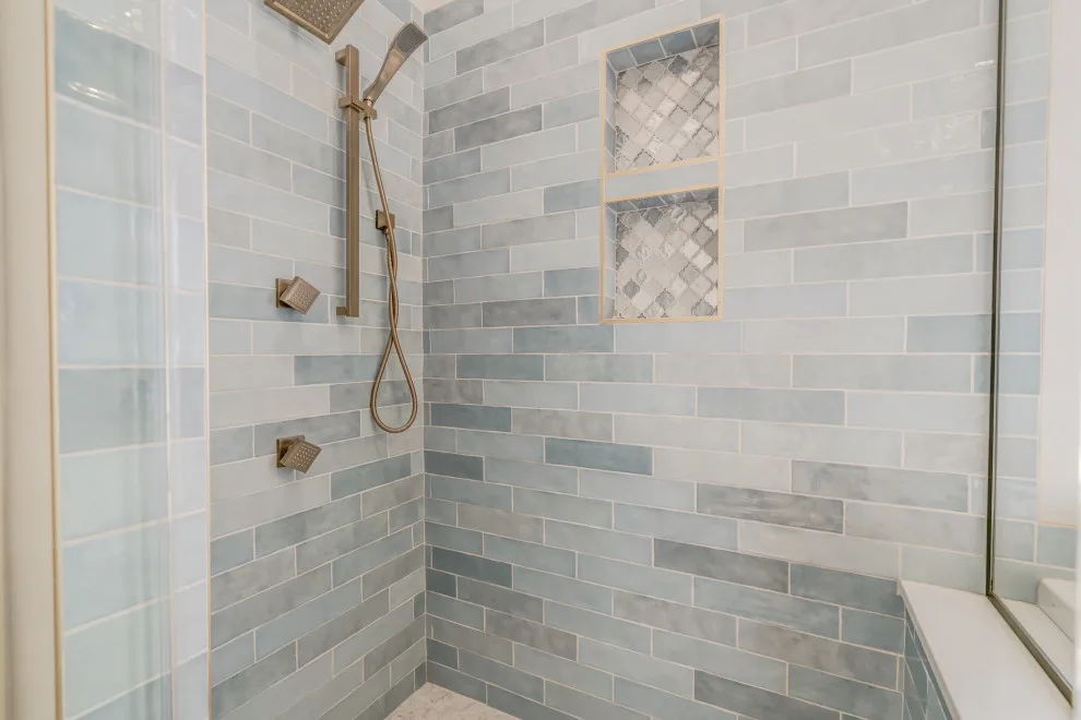 Azure and Ivory Primary Bathroom by Heritage Renovations - Photo 5