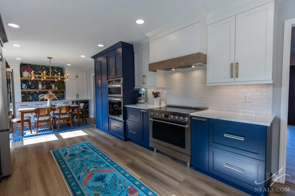 West Chester Transitional Kitchen in Blue and White by Neal's Design Remodel - Photo 9