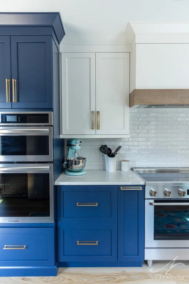West Chester Transitional Kitchen in Blue and White by Neal's Design Remodel - Photo 15