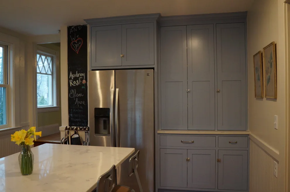 Cottage-Style Blue Kitchen in Concord by Taylor Made Cabinets, Leominster MA - Photo 3