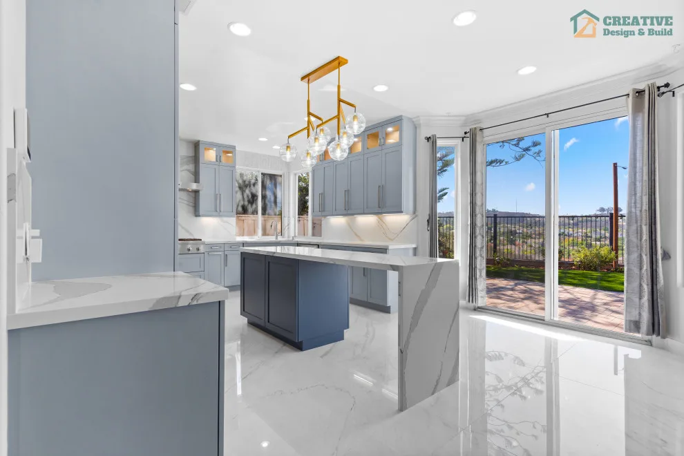Renovation of Blue Kitchen by Creative Design & Build TX - Photo 17