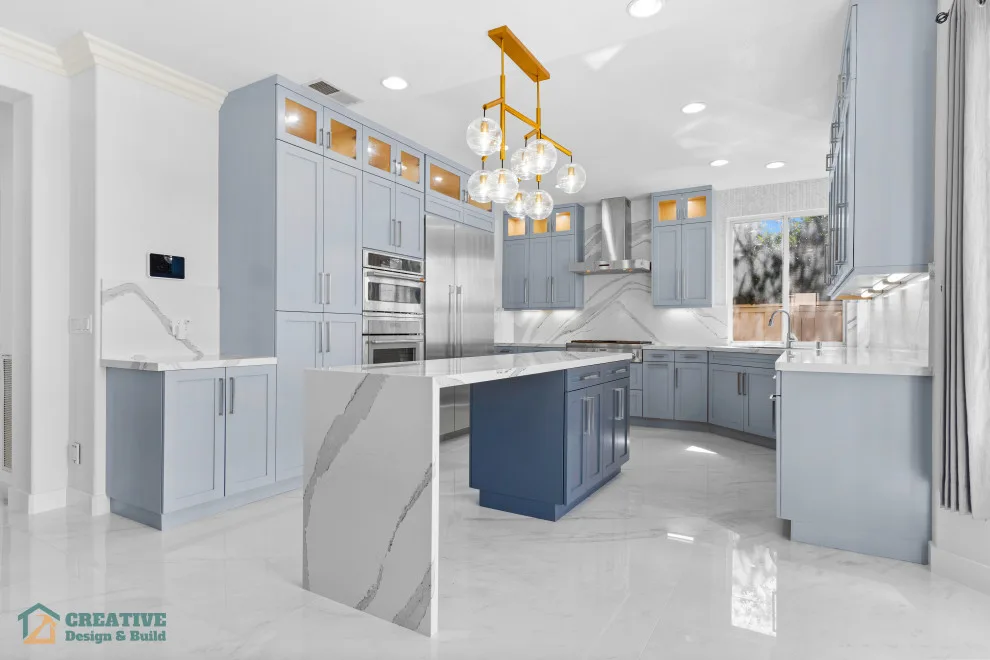 Renovation of Blue Kitchen by Creative Design & Build TX - Photo 6
