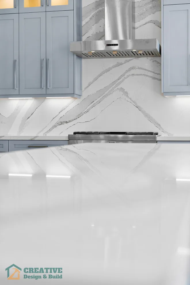 Renovation of Blue Kitchen by Creative Design & Build TX - Photo 14