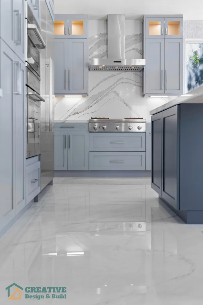 Renovation of Blue Kitchen by Creative Design & Build TX - Photo 8