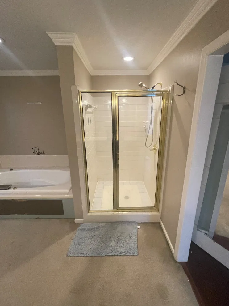 Coffee-Inspired Blue Bathroom Renovation by Callaway Homes Remodeling - Photo 14