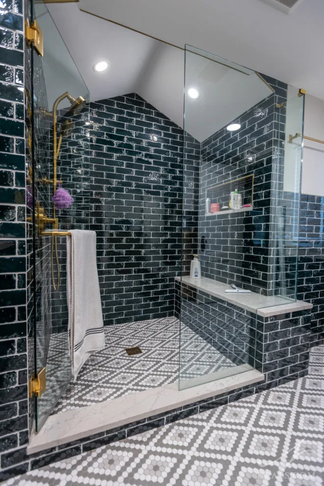 Striking Transitional Master Bath by Neal's Design Remodel - Photo 12