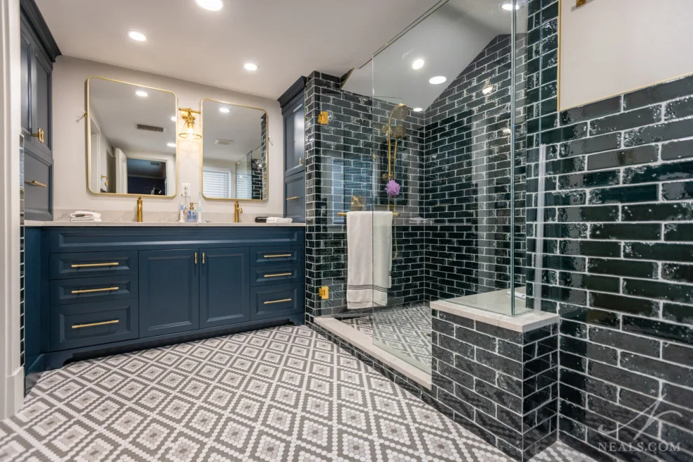 Striking Transitional Master Bath by Neal's Design Remodel - Photo 14
