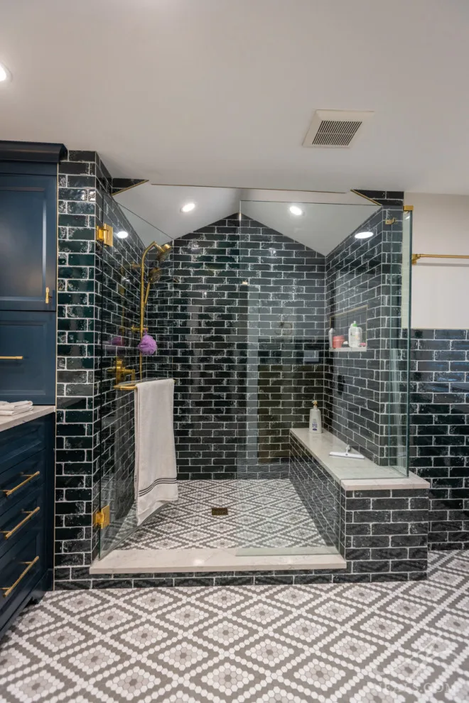 Striking Transitional Master Bath by Neal's Design Remodel - Photo 15