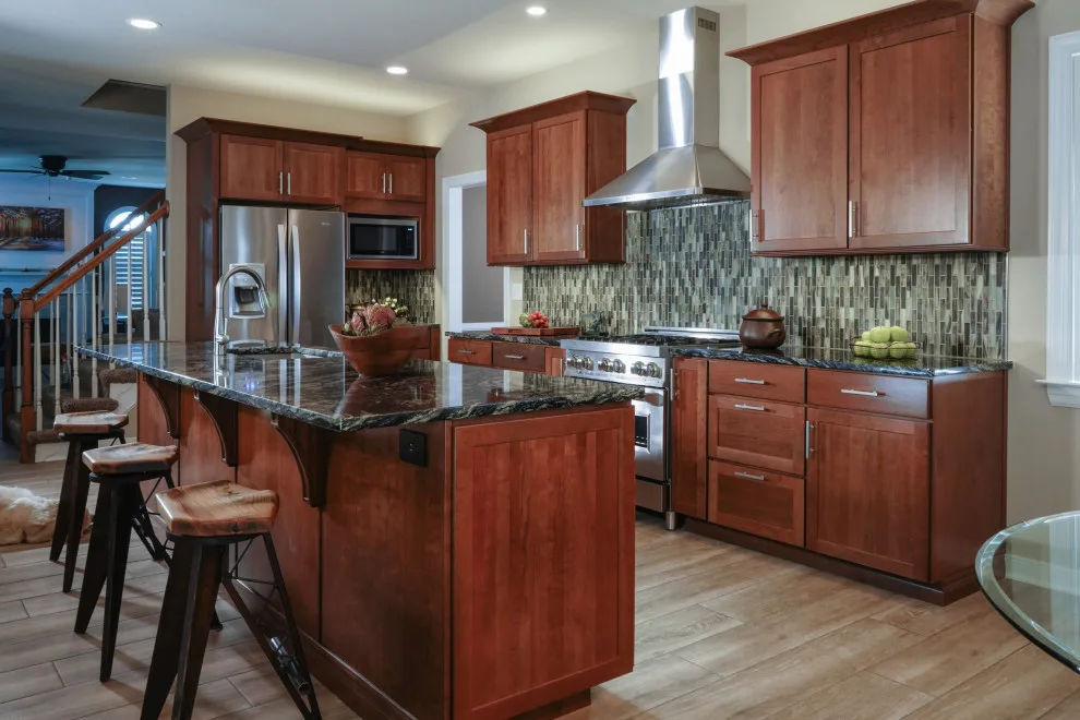 Bone Kitchen Renovation and Fireplace by Griffin Customs, LLC - Photo 8