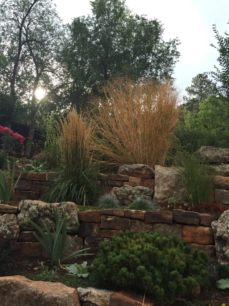 Upper Canyon Road Retaining Wall with Boulders by McCumber Fine Gardens - Photo 4