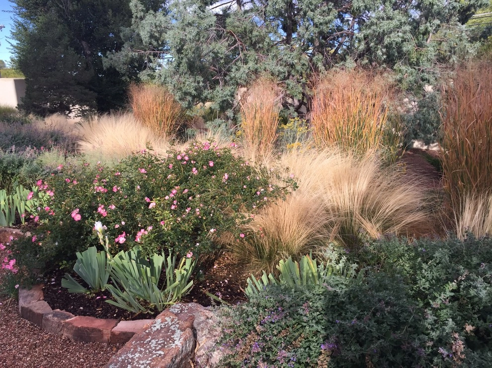 Upper Canyon Road Retaining Wall with Boulders by McCumber Fine Gardens - Photo 2
