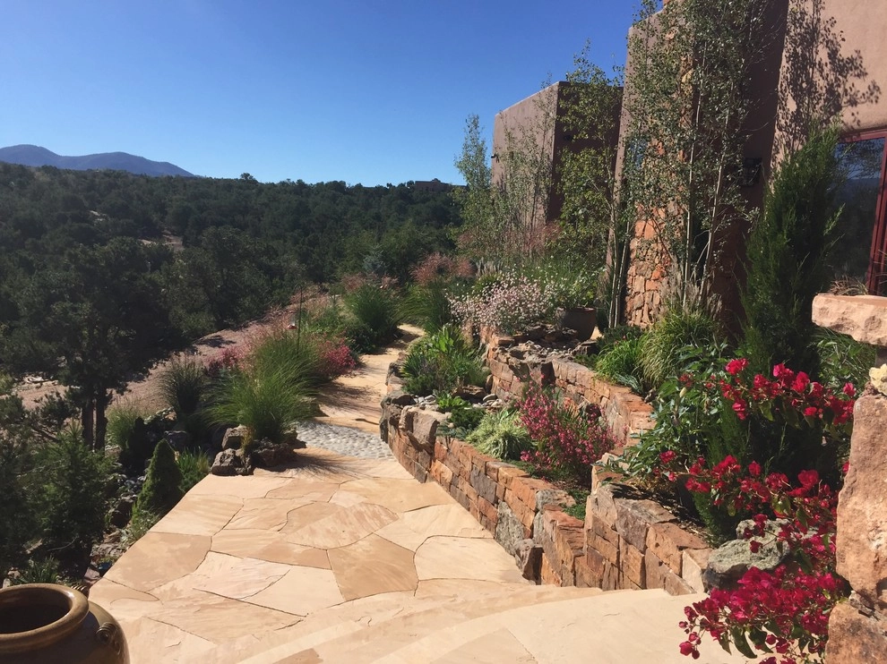 Tesuque hillside terrace by McCumber Fine Gardens - Photo 14
