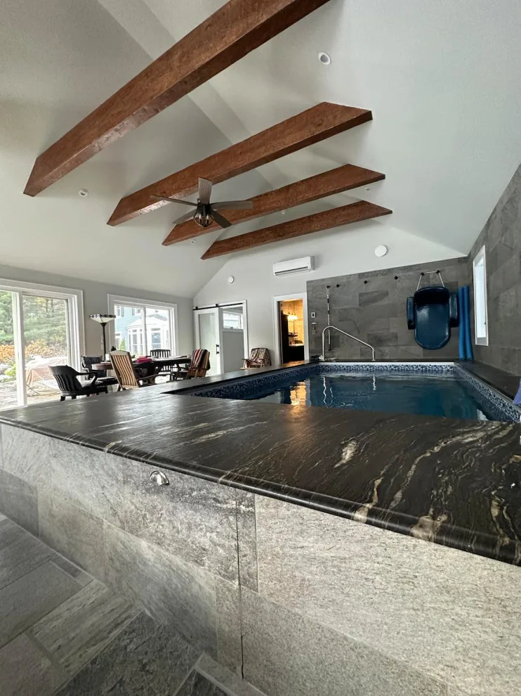 Breezeway and Indoor Pool House Extension by Belle Ville Design Build - Photo 3