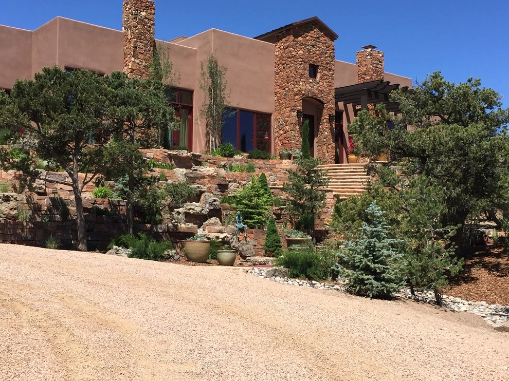Tesuque hillside terrace by McCumber Fine Gardens - Photo 4