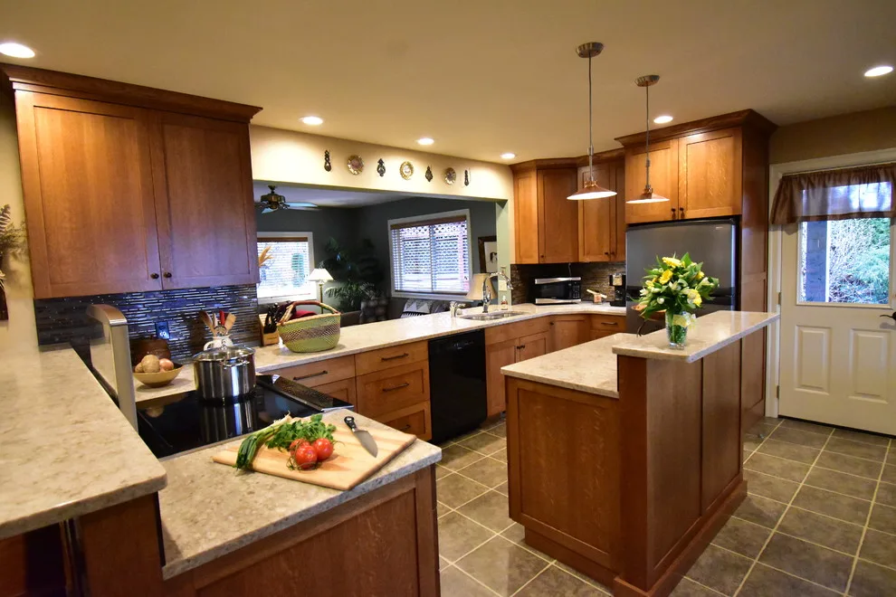 Chocolate-colored kitchen by Porter & Sons Construction - Photo 5