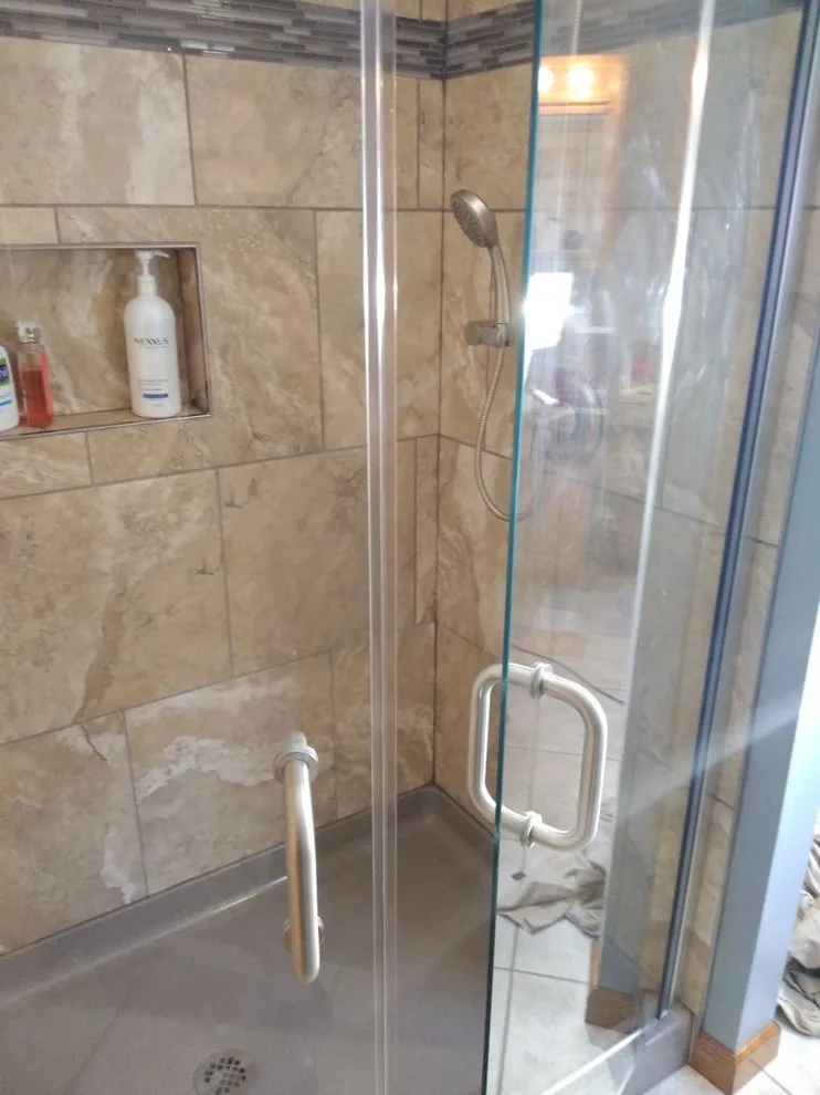 Tan Shower Tile by Country Gentlemen Kitchen & Bathroom Remodeling - Photo 3