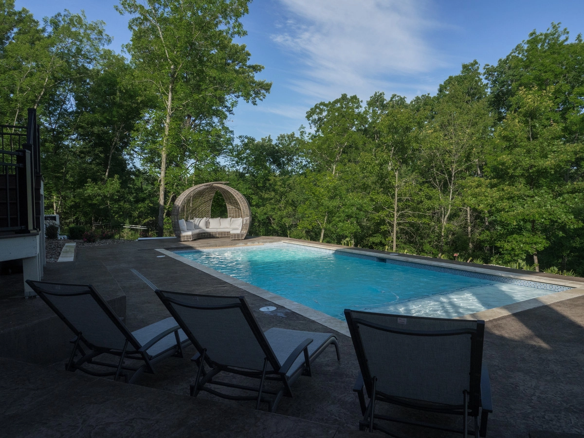 Relaxing Wooded Patio with Pool by Meier Landscape Architecture - Photo 8