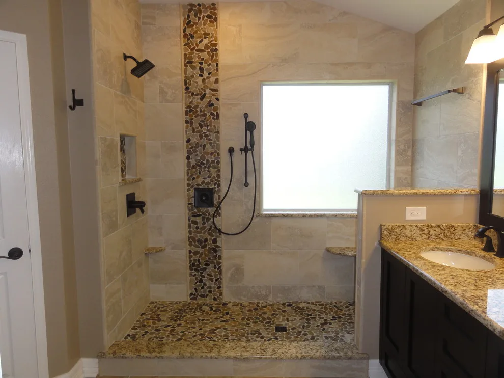 Bucur spacious master bath shower by MHM Remodeling - Photo 7