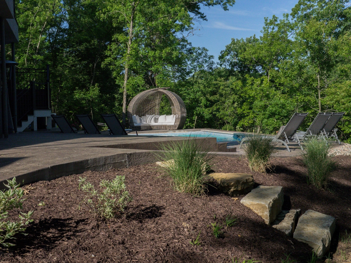 Relaxing Wooded Patio with Pool by Meier Landscape Architecture - Photo 2