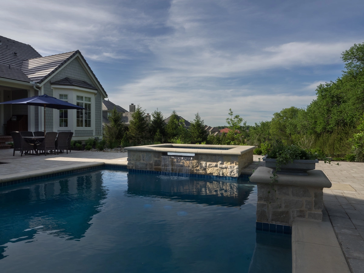 Luxury Transitional Pool in Overland Park by Meier Landscape Architecture - Photo 19