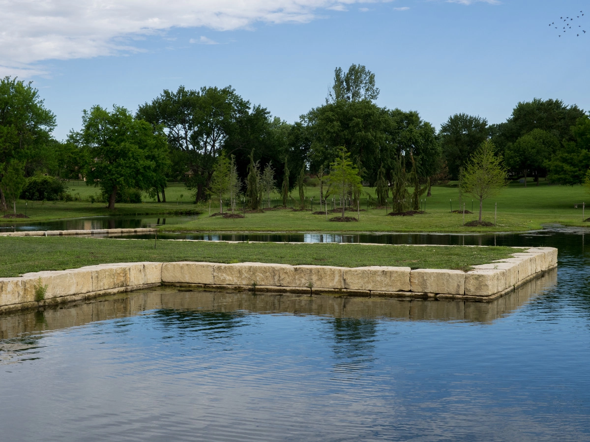 Tranquil Private Lake in Overland Park by Meier Landscape Architecture - Photo 2
