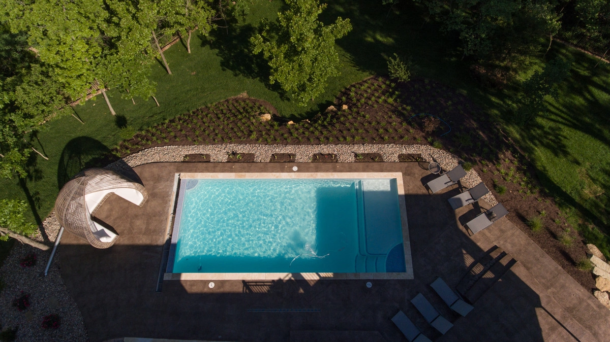 Relaxing Wooded Patio with Pool by Meier Landscape Architecture - Photo 4
