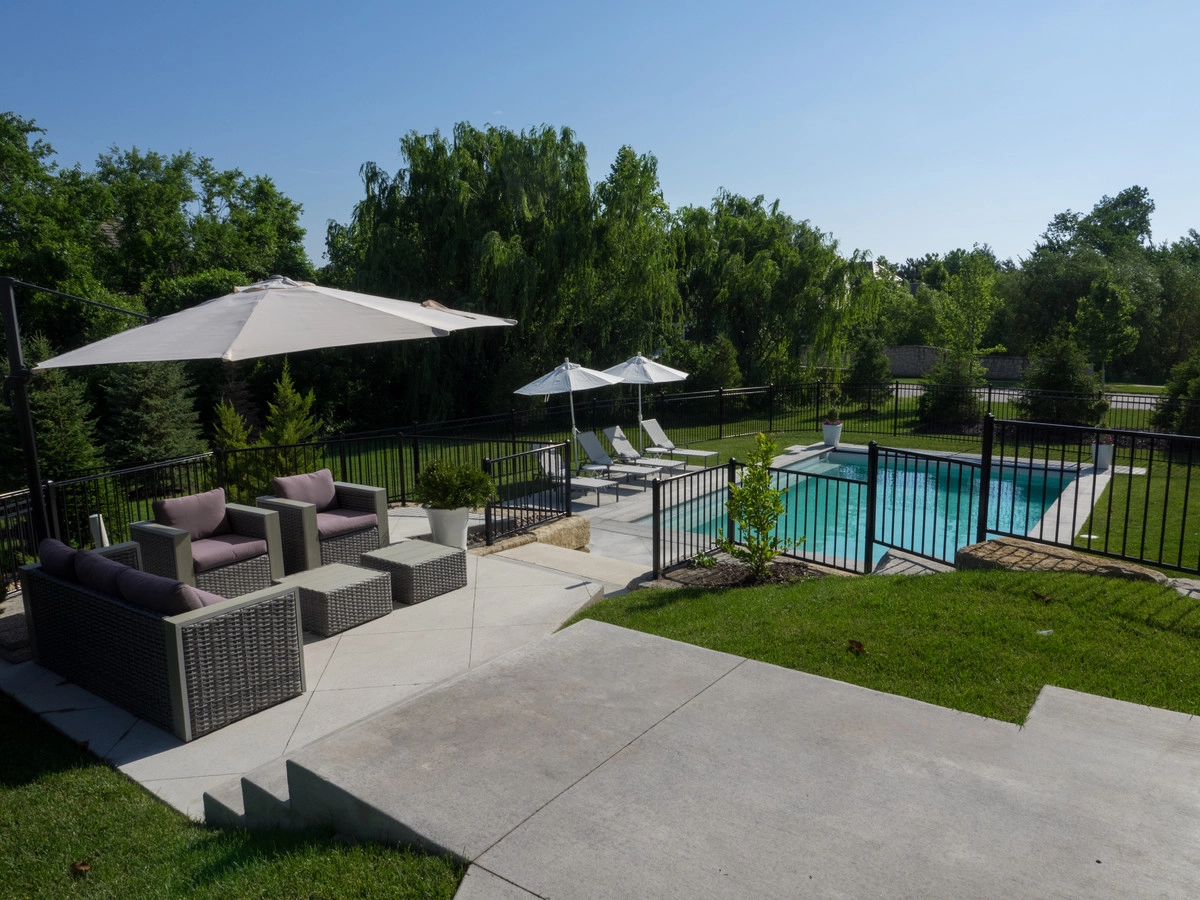 Clean Contemporary Pool Design in Overland Park by Meier Landscape Architecture - Photo 3