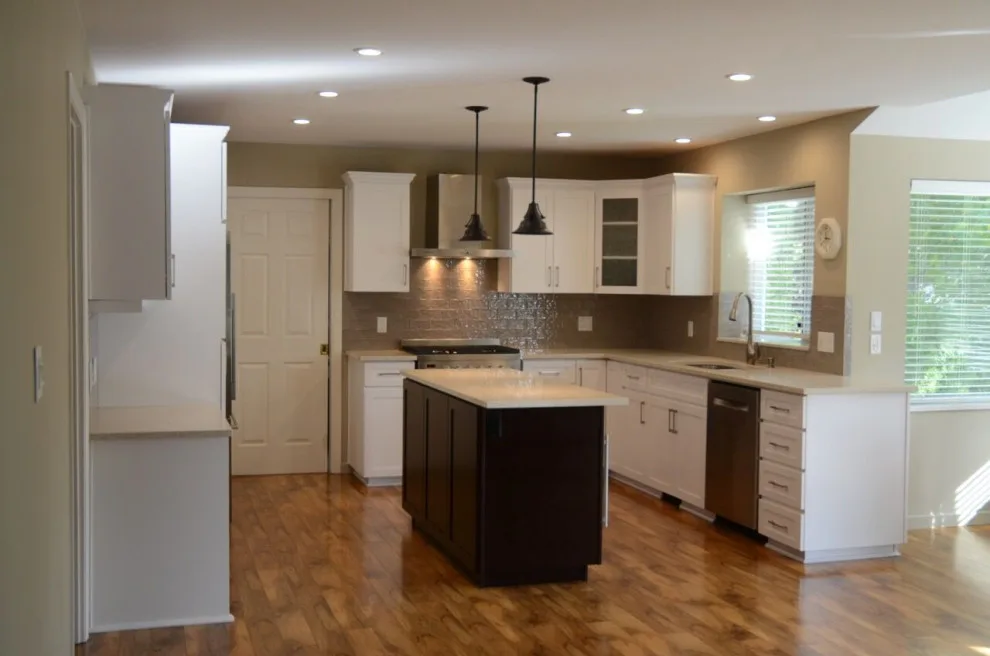 Maple Cabinet Refacing with Satin White Finish by Kitchen Solvers Of Grayslake - Photo 2