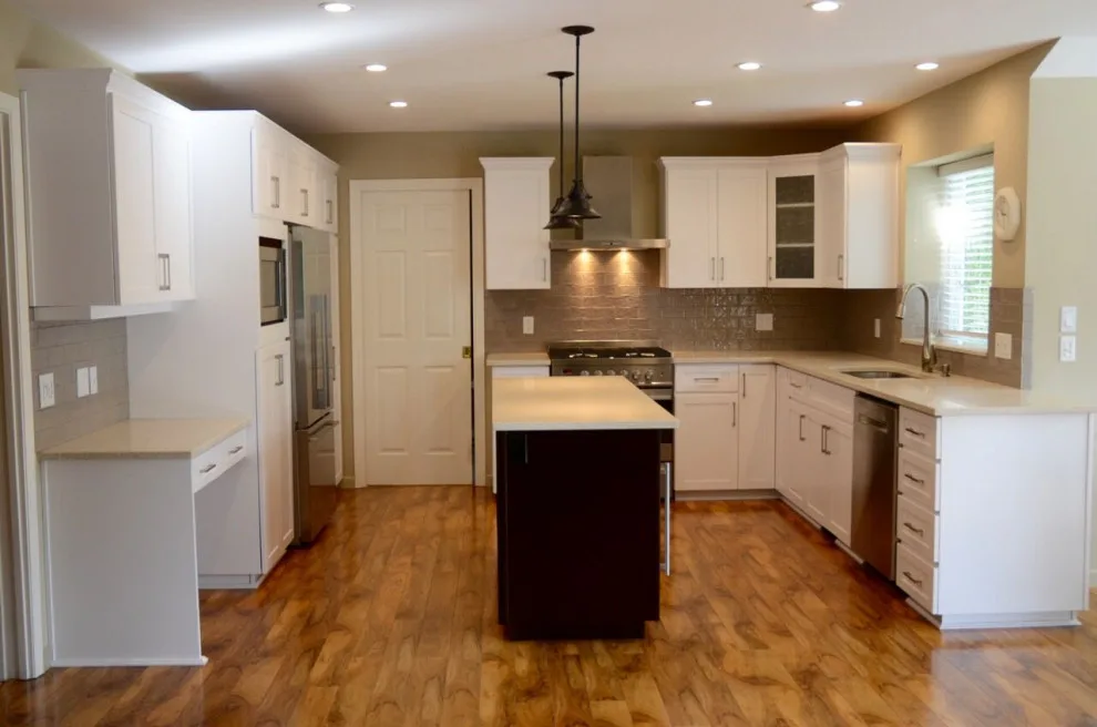 Maple Cabinet Refacing with Satin White Finish by Kitchen Solvers Of Grayslake - Photo 7