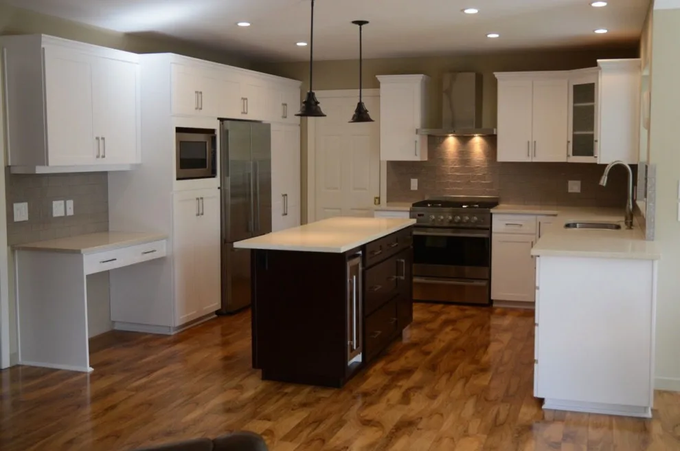 Maple Cabinet Refacing with Satin White Finish by Kitchen Solvers Of Grayslake - Photo 9