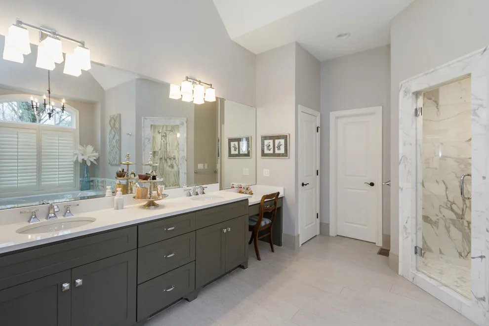 Calacatta Gold Washroom by RWS Remodeling - Photo 2