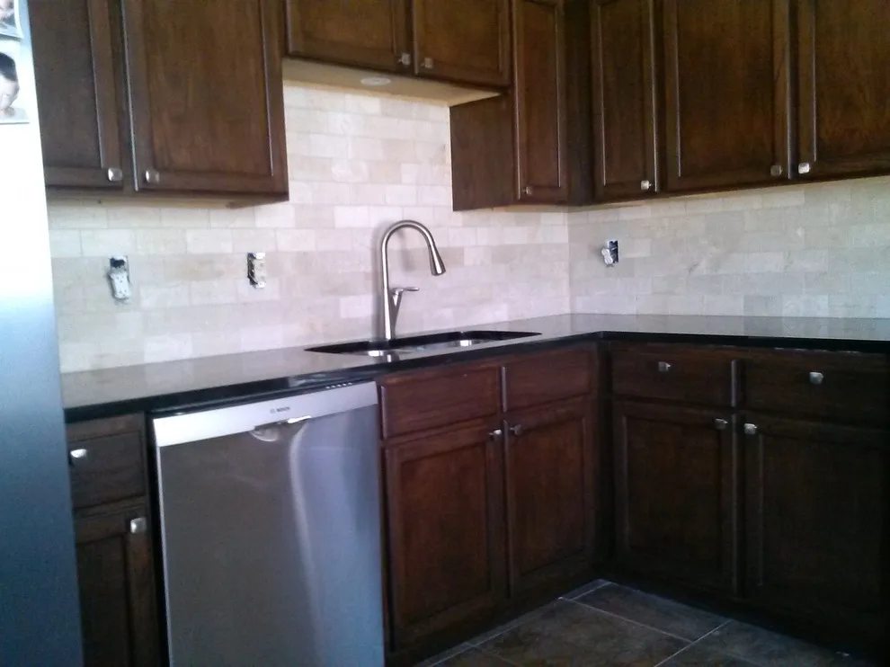 Fort Worth TX Natural Stone Backsplash by Old World Remodeling - Photo 4