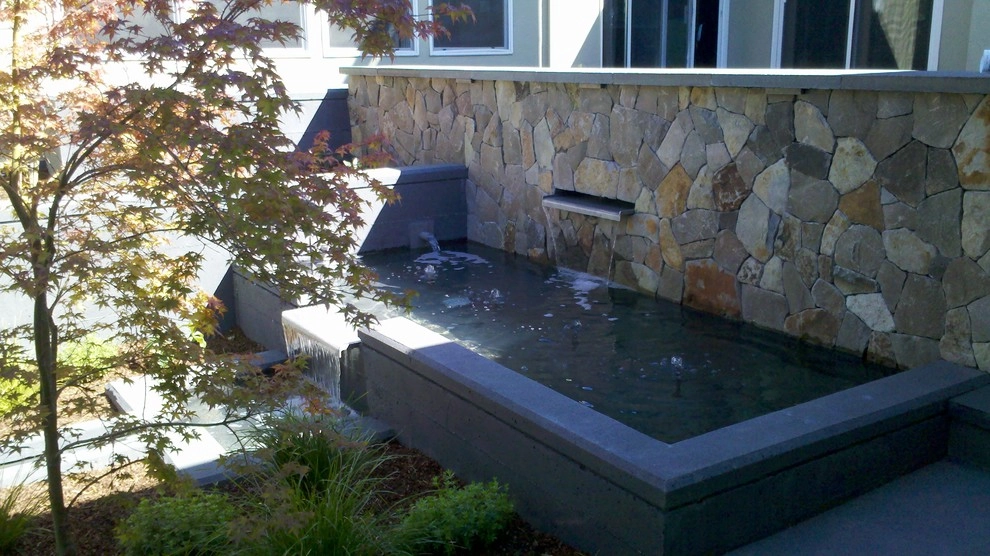 hillside courtyard rain garden by Merge Studio - Photo 5