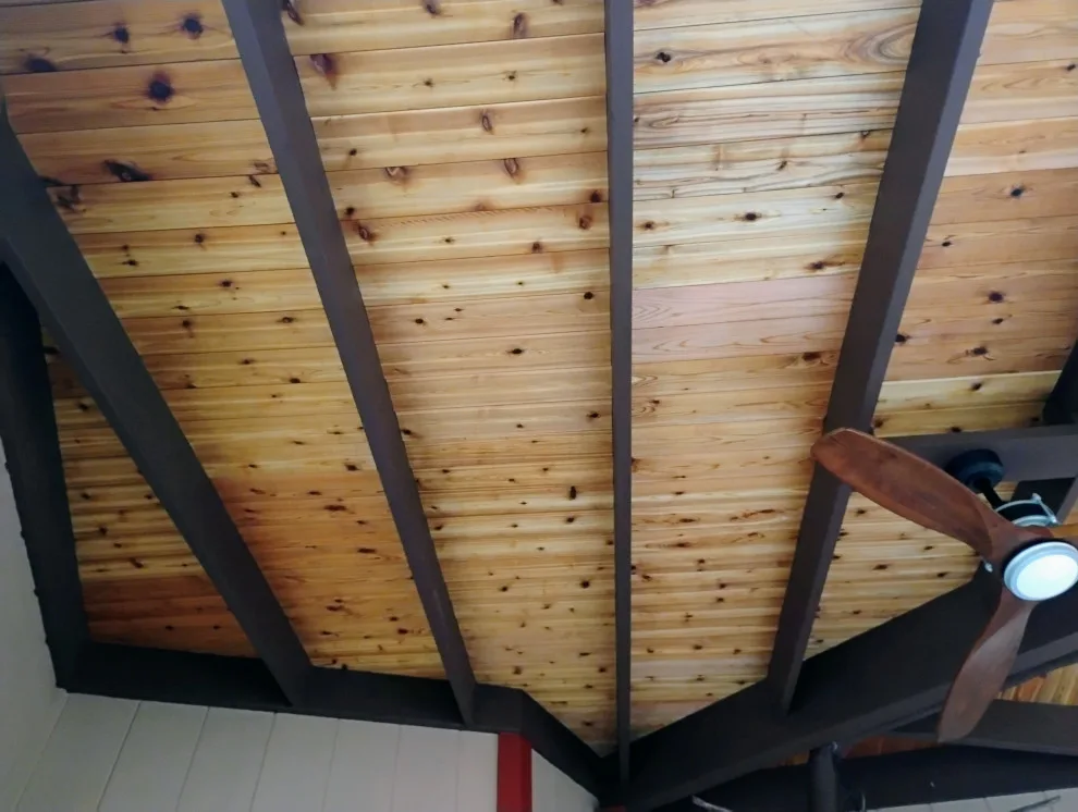 Cedar Ceiling Upgrade for Outdoor Kitchen and Patio Roof by Neutral City Carpentry - Photo 6