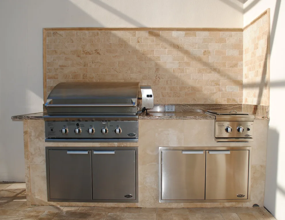 Travertine Outdoor Kitchen by L-Bro Enterprises Inc. - Photo 2