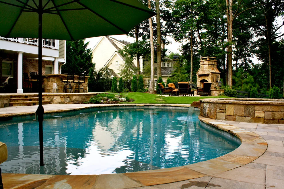 Milton Custom-Shaped Swimming Pool by Boyce Design + Build - Photo 9