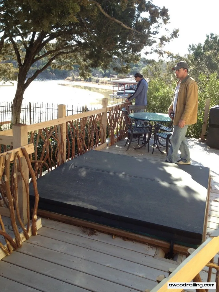 Texas Lake House Exterior Railings by Mountain Laurel Handrail - Photo 13