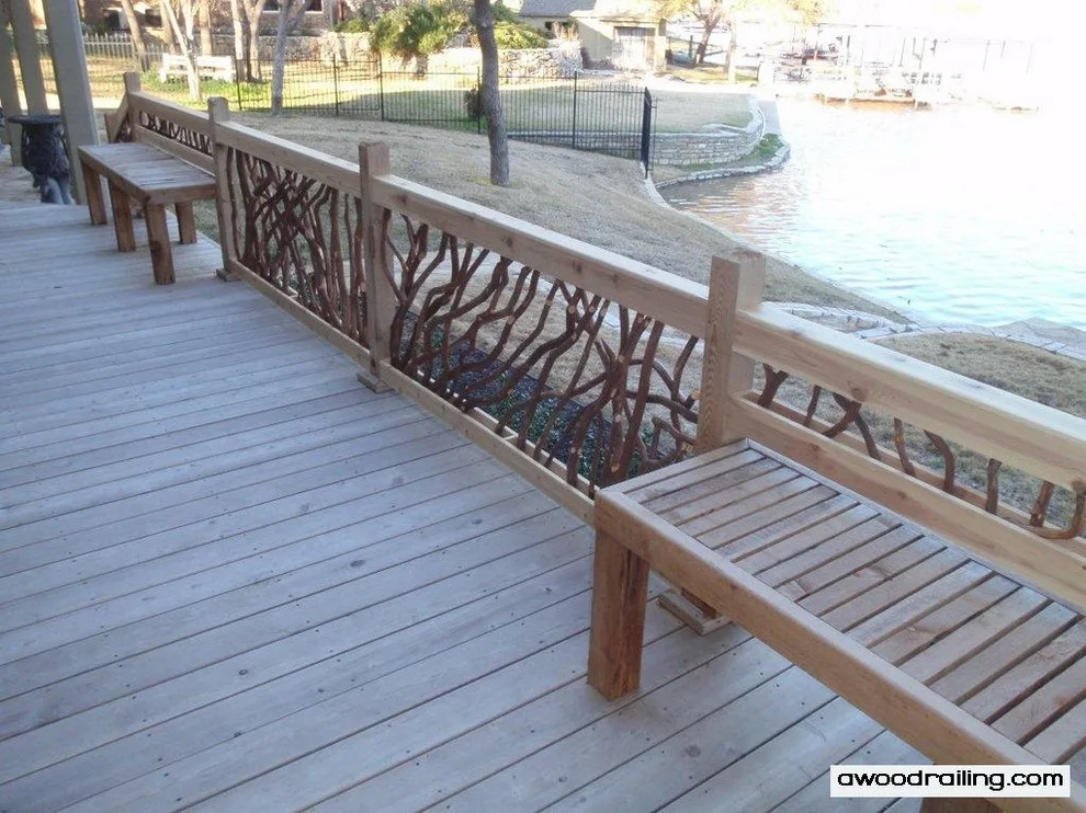 Texas Lake House Exterior Railings by Mountain Laurel Handrail - Photo 12