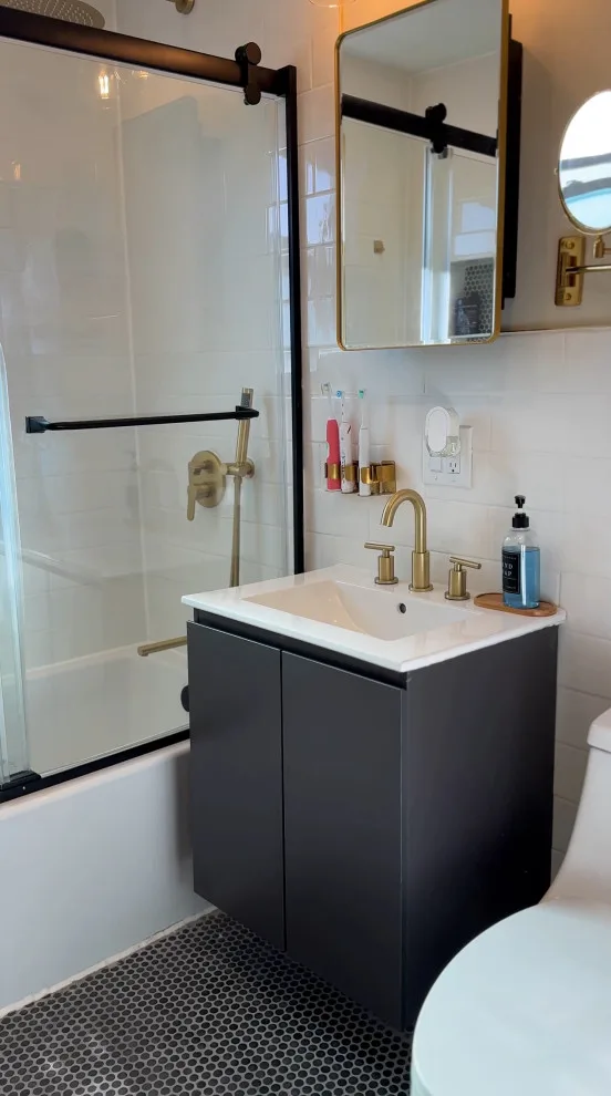 A Contemporary Comfortable Bathroom in Jamaica Queens by Novu Designs - Photo 9