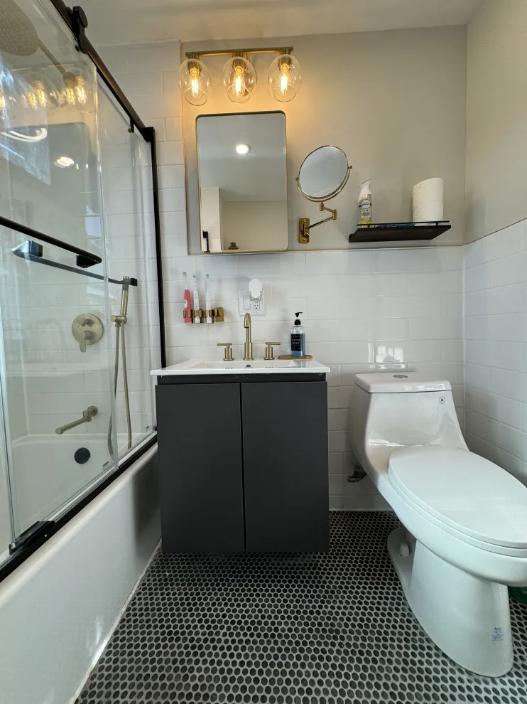 A Contemporary Comfortable Bathroom in Jamaica Queens by Novu Designs - Photo 6