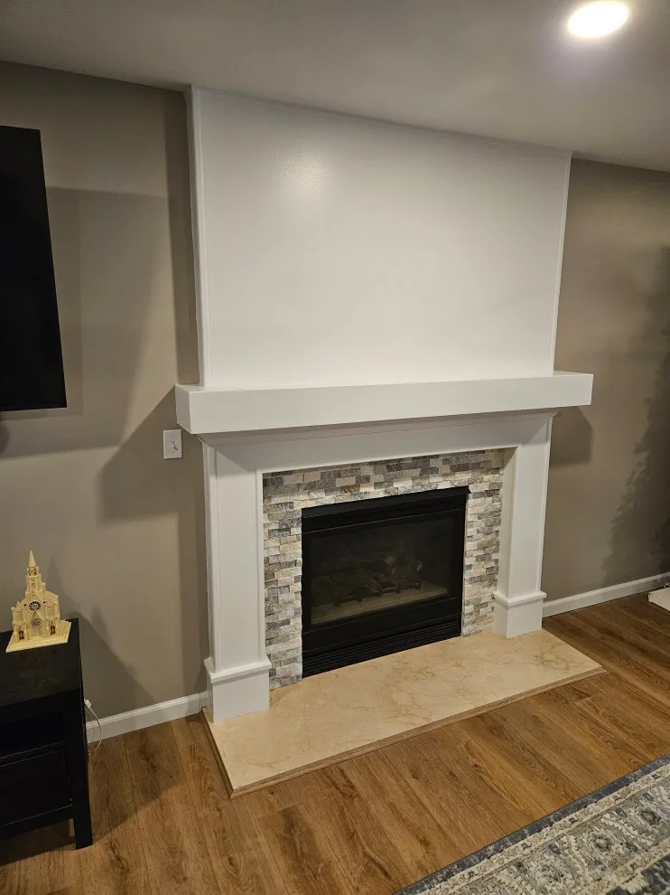 Fireplace Mantle Transformation by Next Project Renovations - Photo 4