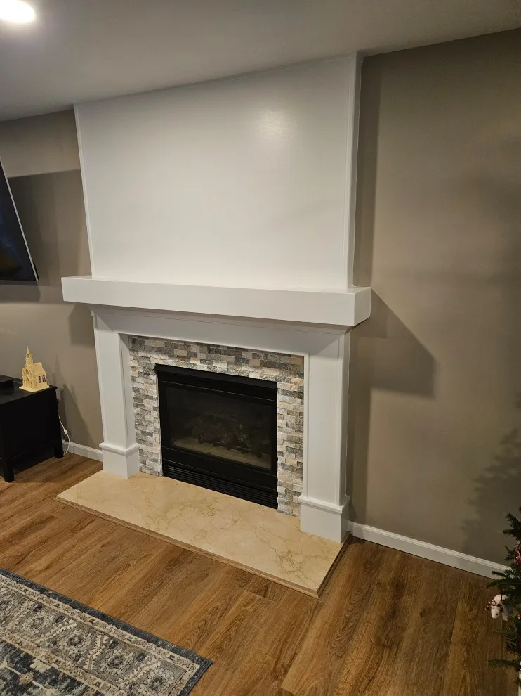 Fireplace Mantle Transformation by Next Project Renovations - Photo 2