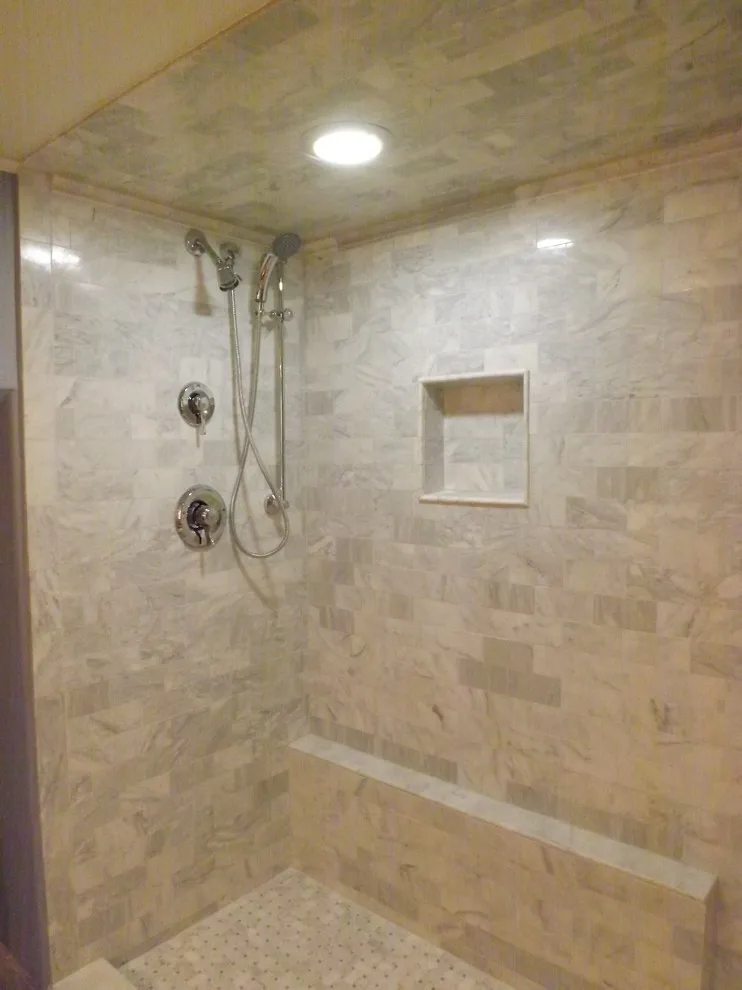 Carrera Marble Bath Renovation by Gesang Remodeling - Photo 2